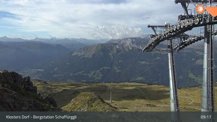 Archiv Foto Webcam Klosters Dorf: Bergstation Schaffürggli