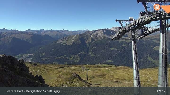 Archiv Foto Webcam Klosters Dorf: Bergstation Schaffürggli