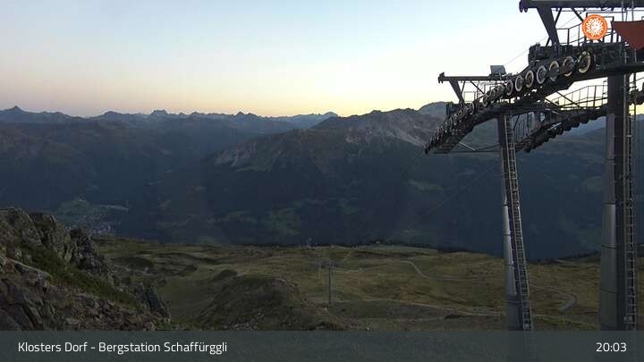 Archived image Webcam Klosters Village: Schaffürggli Top Station