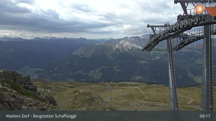 Archived image Webcam Klosters Village: Schaffürggli Top Station