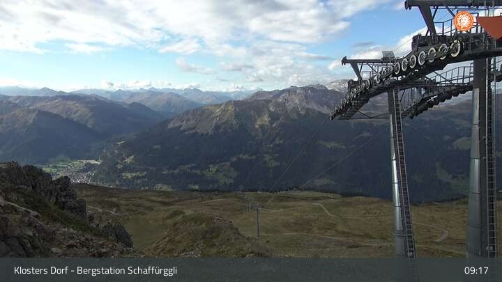 Archiv Foto Webcam Klosters Dorf: Bergstation Schaffürggli