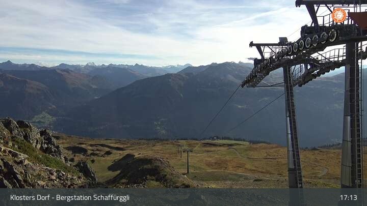 Archived image Webcam Klosters Village: Schaffürggli Top Station