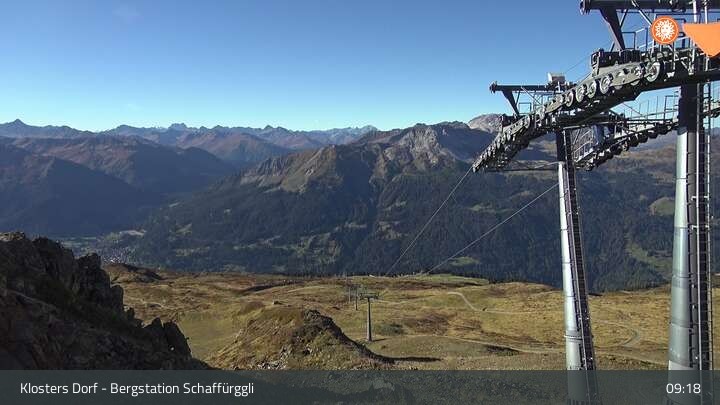 Archived image Webcam Klosters Village: Schaffürggli Top Station