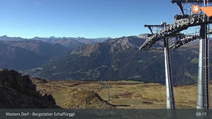 Archiv Foto Webcam Klosters Dorf: Bergstation Schaffürggli