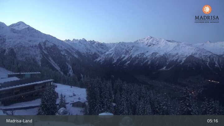 Archived image Webcam Madrisa Klosters Live Cam