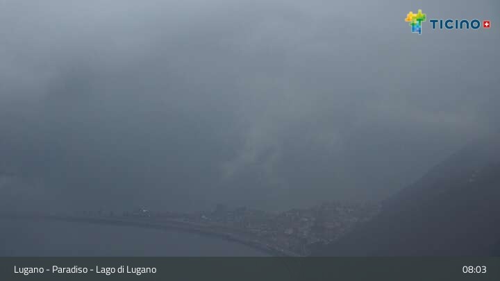 Archiv Foto Webcam Lugano - Paradiso: Monte San Salvatore