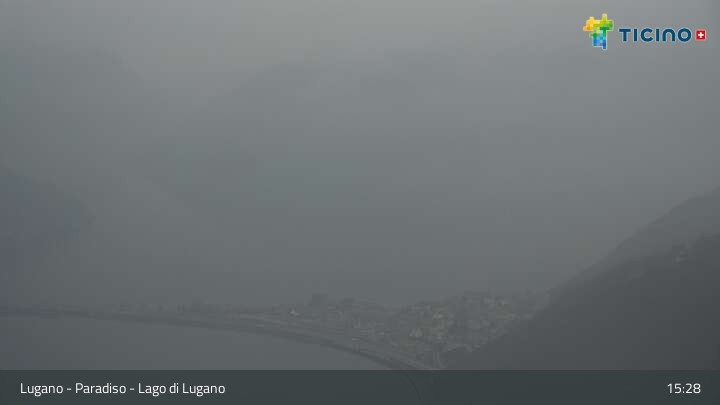 Archiv Foto Webcam Lugano - Paradiso: Monte San Salvatore