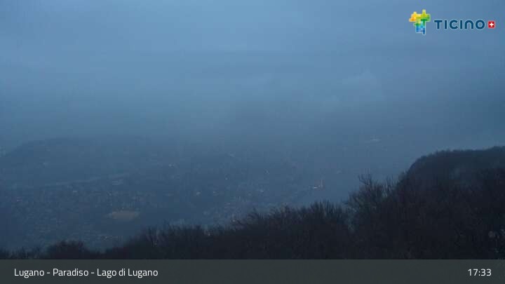 Archiv Foto Webcam Lugano - Paradiso: Monte San Salvatore