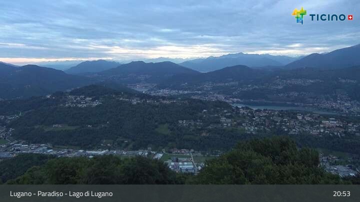 Archiv Foto Webcam Lugano - Paradiso: Monte San Salvatore