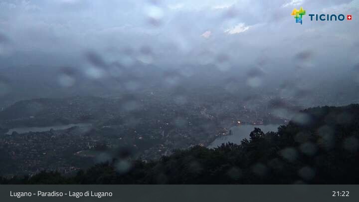 Archiv Foto Webcam Lugano - Paradiso: Monte San Salvatore