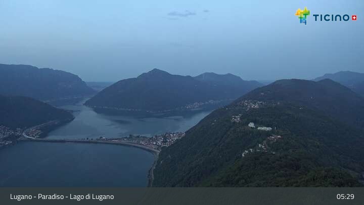 Archiv Foto Webcam Lugano - Paradiso: Monte San Salvatore