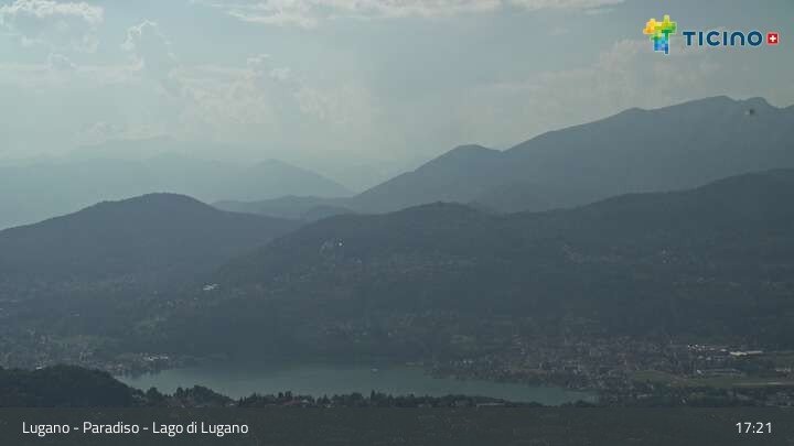 Archiv Foto Webcam Lugano - Paradiso: Monte San Salvatore