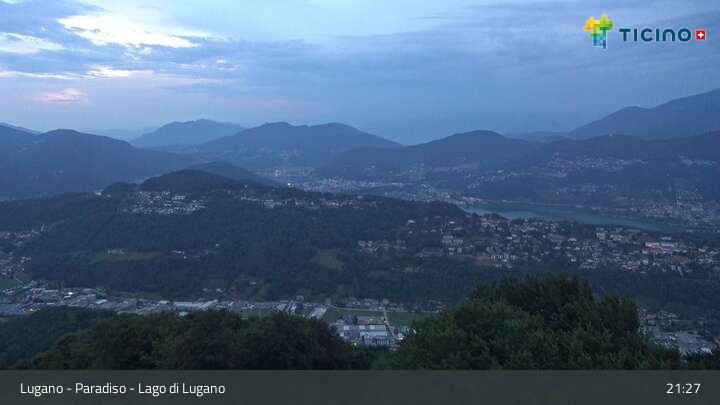 Archiv Foto Webcam Lugano - Paradiso: Monte San Salvatore