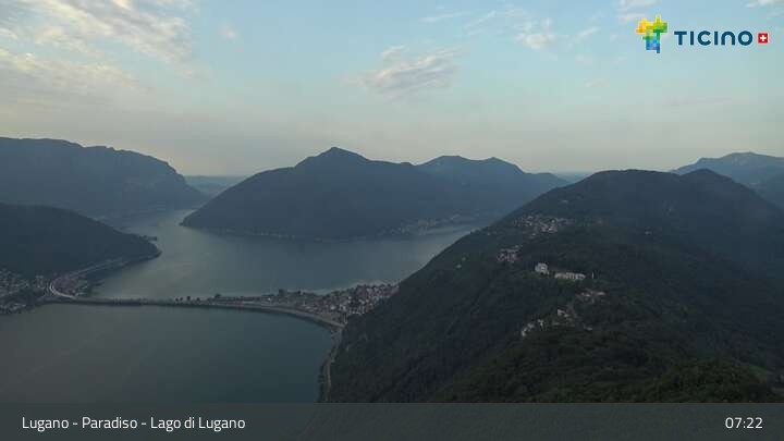 Archiv Foto Webcam Lugano - Paradiso: Monte San Salvatore
