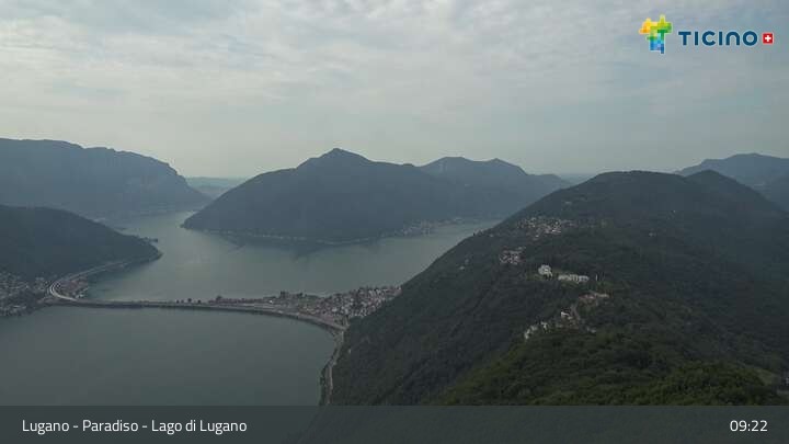 Archiv Foto Webcam Lugano - Paradiso: Monte San Salvatore