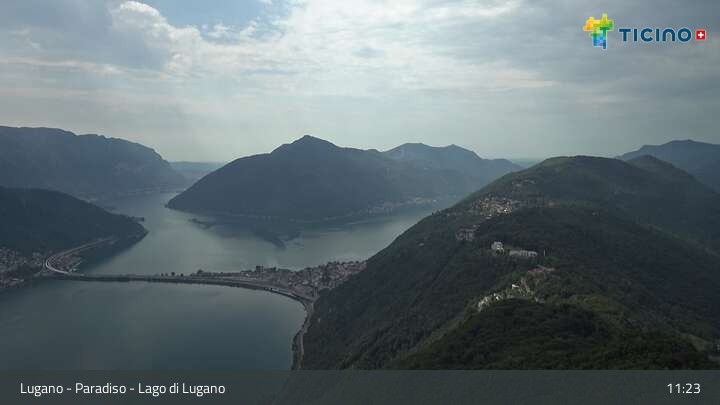 Archiv Foto Webcam Lugano - Paradiso: Monte San Salvatore