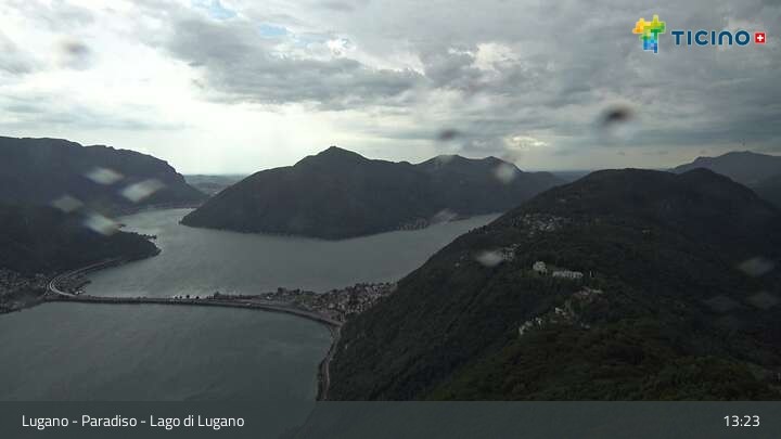 Archiv Foto Webcam Lugano - Paradiso: Monte San Salvatore
