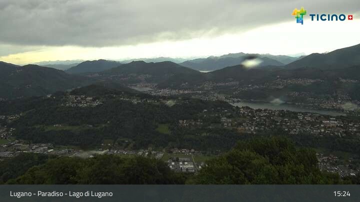 Archiv Foto Webcam Lugano - Paradiso: Monte San Salvatore