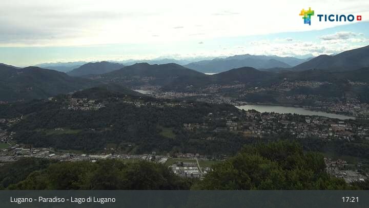 Archiv Foto Webcam Lugano - Paradiso: Monte San Salvatore