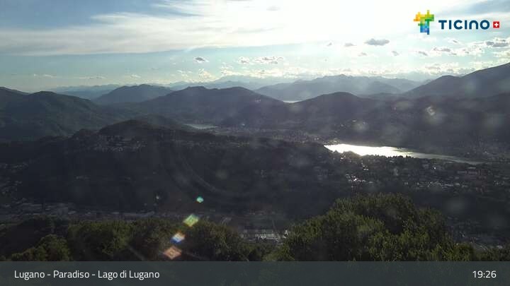 Archiv Foto Webcam Lugano - Paradiso: Monte San Salvatore