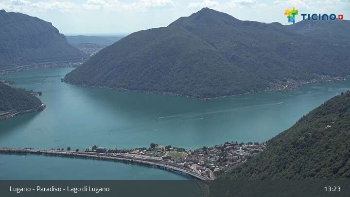 Archiv Foto Webcam Lugano - Paradiso: Monte San Salvatore