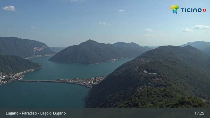 Archiv Foto Webcam Lugano - Paradiso: Monte San Salvatore