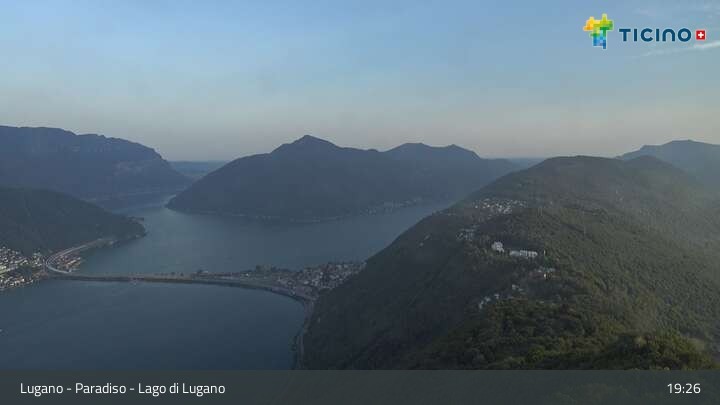Archiv Foto Webcam Lugano - Paradiso: Monte San Salvatore