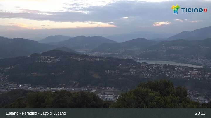 Archiv Foto Webcam Lugano - Paradiso: Monte San Salvatore
