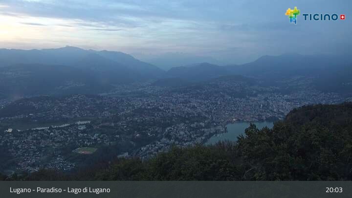 Archiv Foto Webcam Lugano - Paradiso: Monte San Salvatore