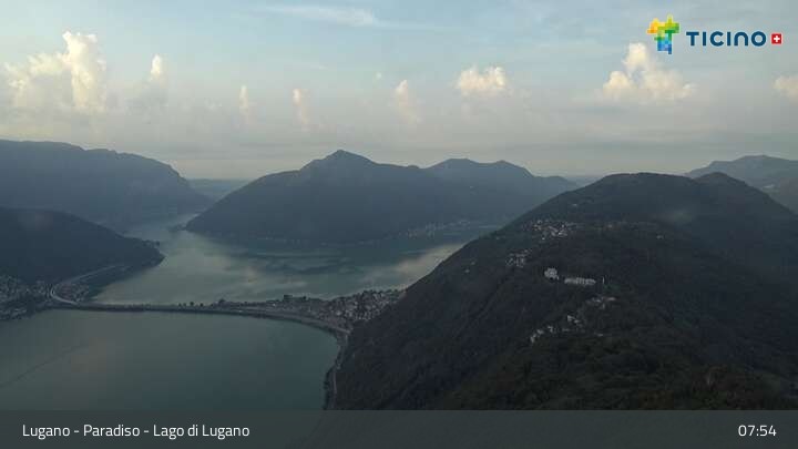 Archiv Foto Webcam Lugano - Paradiso: Monte San Salvatore