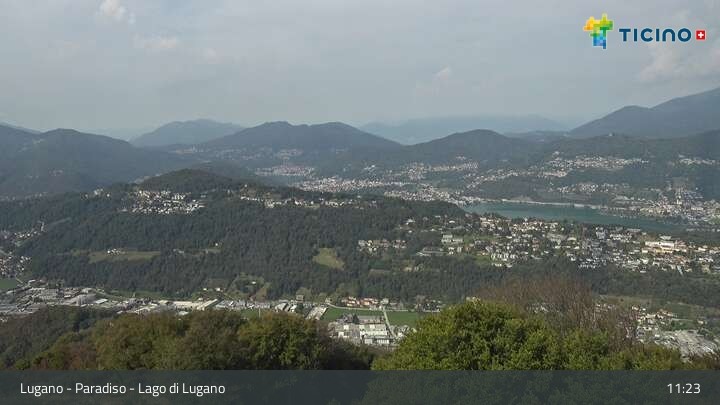 Archiv Foto Webcam Lugano - Paradiso: Monte San Salvatore