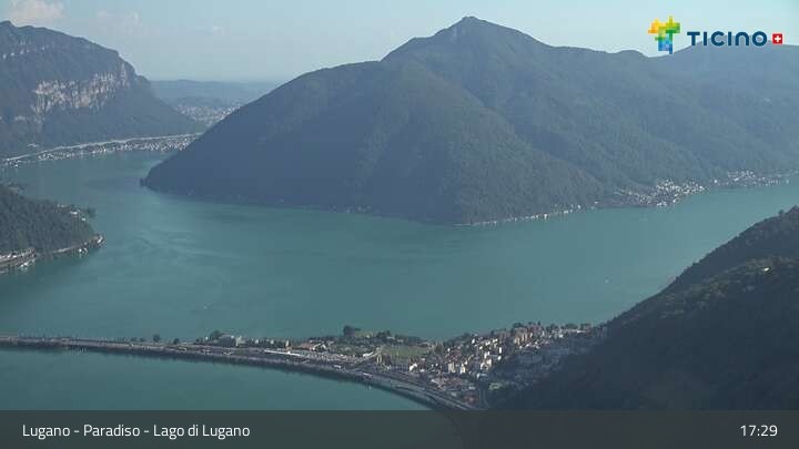 Archiv Foto Webcam Lugano - Paradiso: Monte San Salvatore