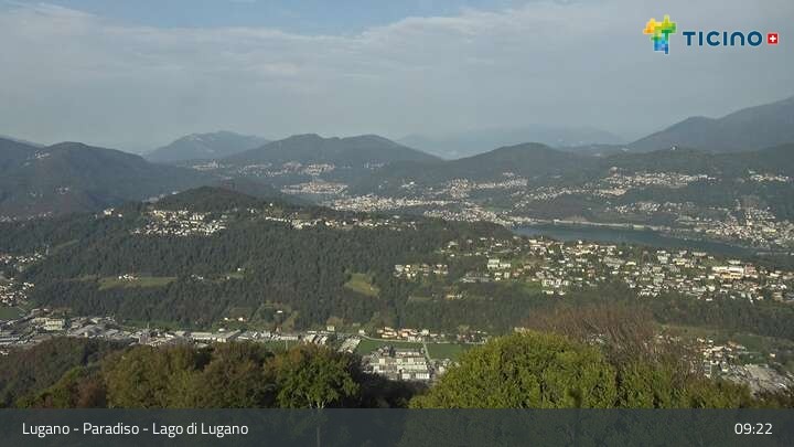 Archiv Foto Webcam Lugano - Paradiso: Monte San Salvatore