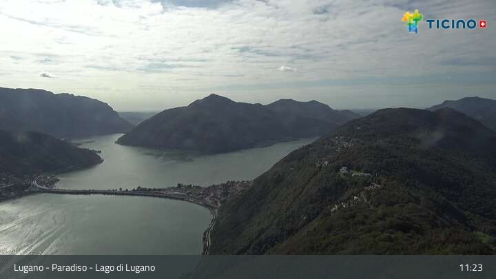 Archiv Foto Webcam Lugano - Paradiso: Monte San Salvatore