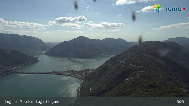 Archiv Foto Webcam Lugano - Paradiso: Monte San Salvatore