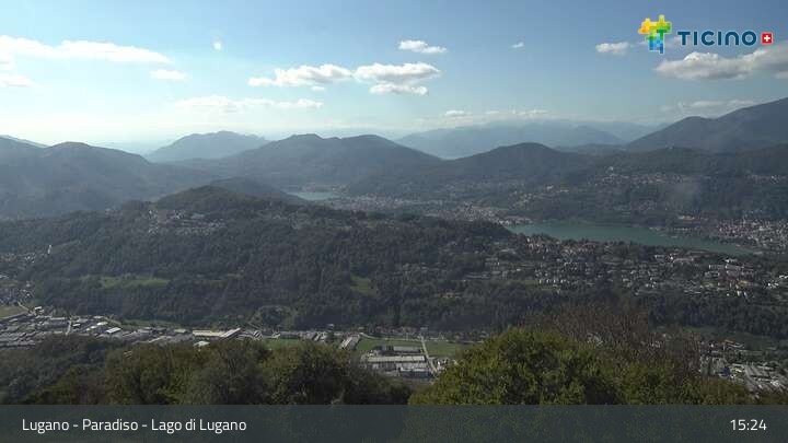 Archiv Foto Webcam Lugano - Paradiso: Monte San Salvatore