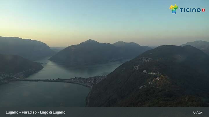 Archiv Foto Webcam Lugano - Paradiso: Monte San Salvatore