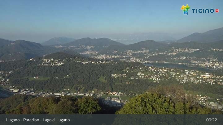 Archiv Foto Webcam Lugano - Paradiso: Monte San Salvatore