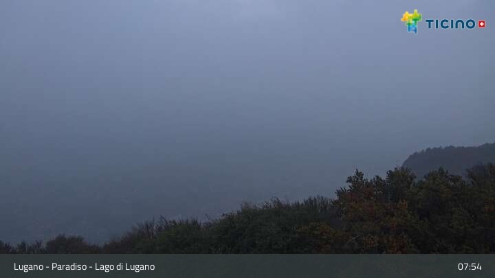 Archiv Foto Webcam Lugano - Paradiso: Monte San Salvatore