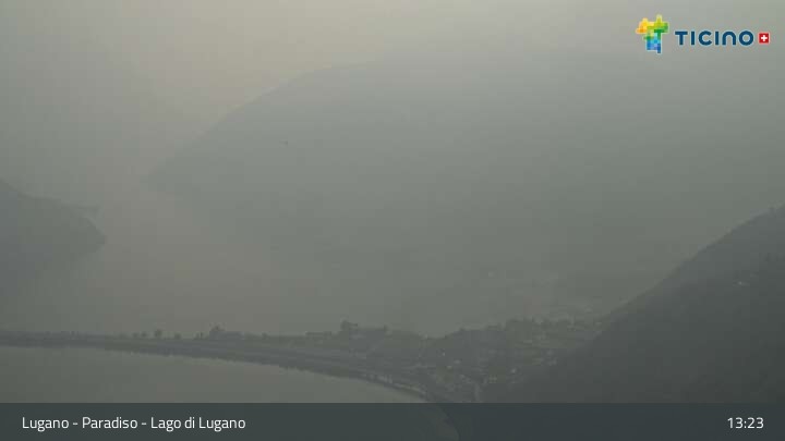 Archiv Foto Webcam Lugano - Paradiso: Monte San Salvatore