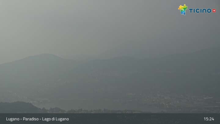Archiv Foto Webcam Lugano - Paradiso: Monte San Salvatore