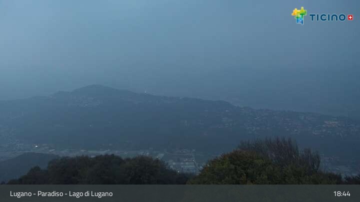 Archiv Foto Webcam Lugano - Paradiso: Monte San Salvatore