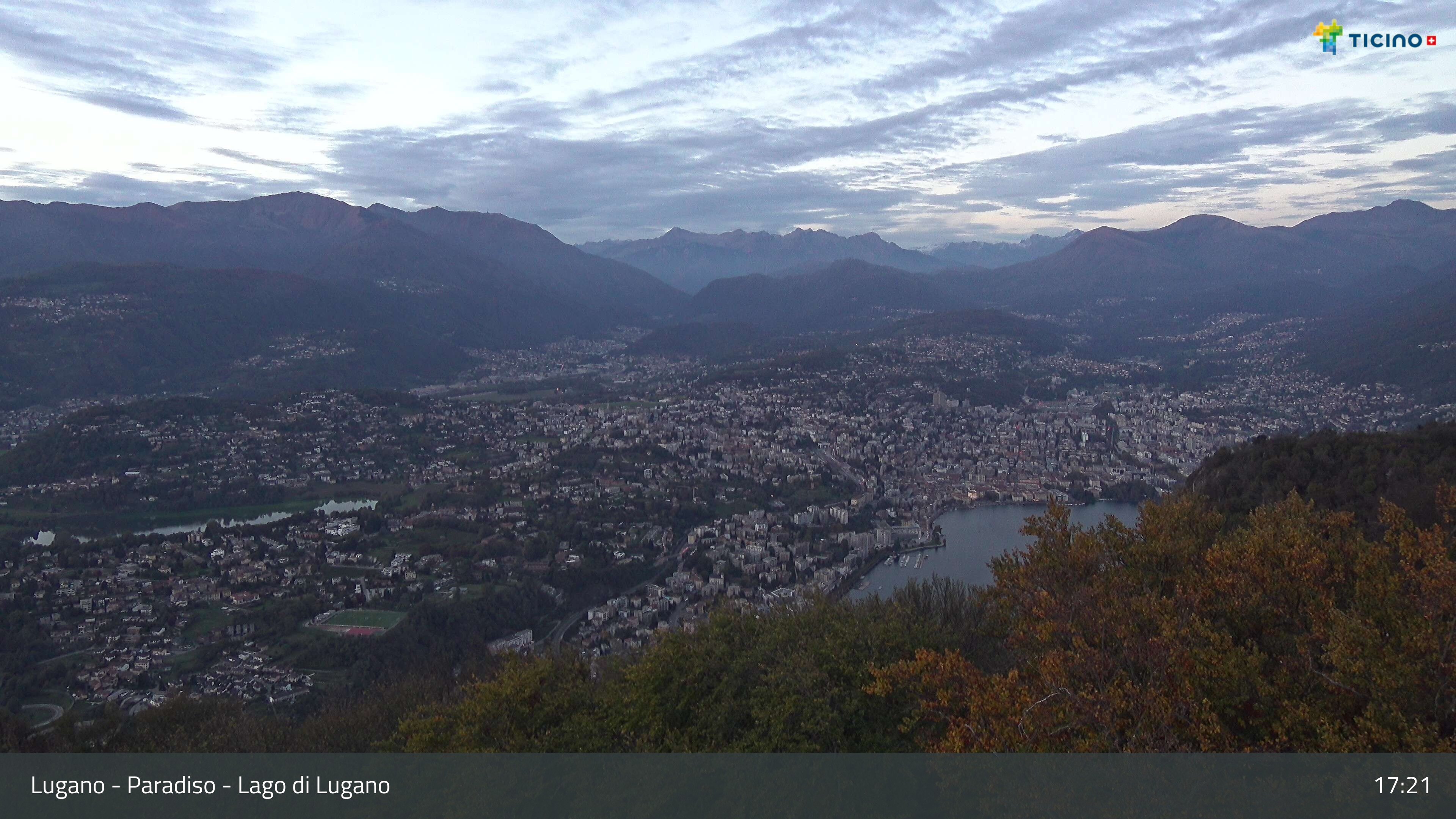 Archiv Foto Webcam Lugano - Paradiso: Monte San Salvatore