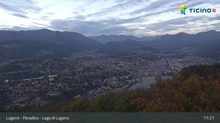 Archiv Foto Webcam Lugano - Paradiso: Monte San Salvatore