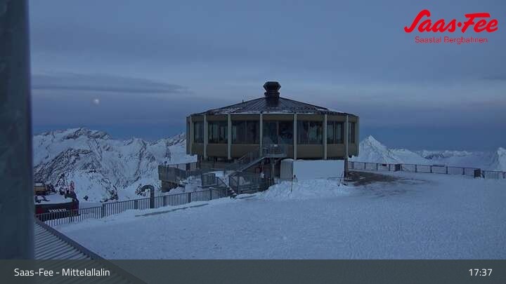Archiv Foto Webcam Mittelallalin in Saas-Fee