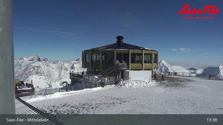 Archiv Foto Webcam Mittelallalin in Saas-Fee