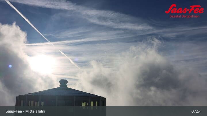 Archiv Foto Webcam Mittelallalin in Saas-Fee