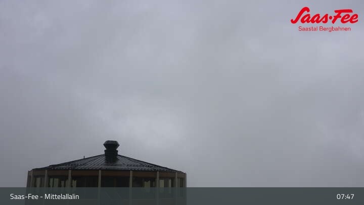 Archiv Foto Webcam Mittelallalin in Saas-Fee