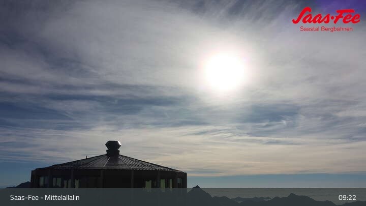 Archiv Foto Webcam Mittelallalin in Saas-Fee