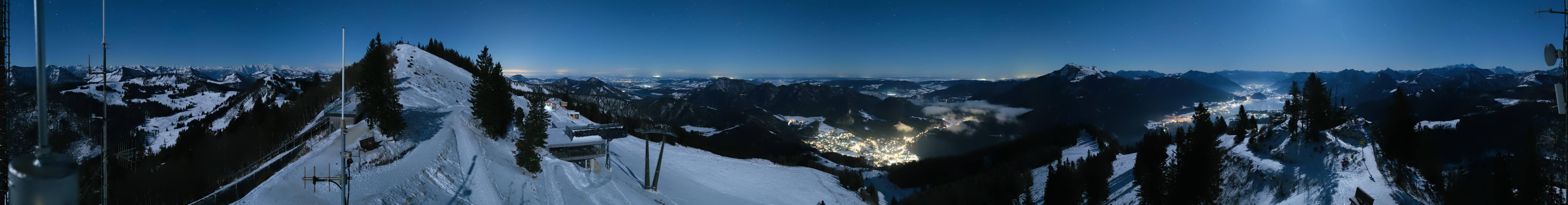 Archiv Foto Webcam Zwölferhorn im Salzkammergut